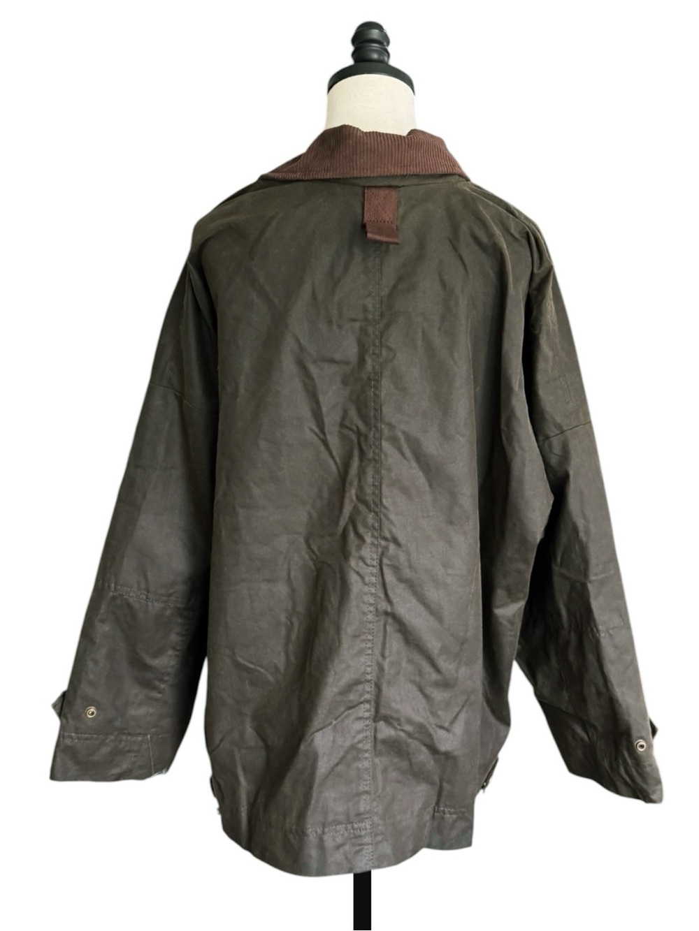 Free People We The Free Cori Waxed Barn Chore Jacket in Olive | NWT - Picture 7 of 15